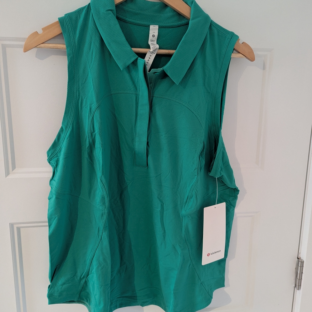Lululemon Quick-Dry Sleeveless Polo Shirt